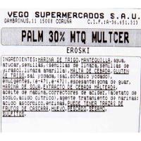 Palmerita de mantequilla multicereal EROSKI, bandeja 6 uds