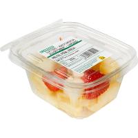 Melón-piña-fresa EROSKI, tarrina 225 g