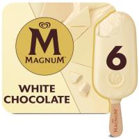 Helado White MAGNUM, 6 uds, caja 441 g