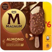 MAGNUM almendra izozkia, 6 ale, kutxa 492 g