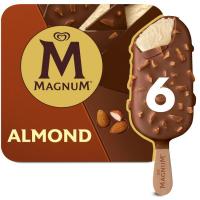 MAGNUM almendra izozkia, 6 ale, kutxa 492 g