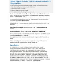 Crema intensiva AVÉNE VITAMIN ACTIV CG, recambio 50 ml