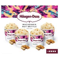 Helado multipack de macadamia HAAGEN DAZS, caja 320 g