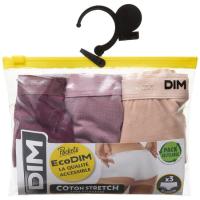Bóxer de mujer, algodón elástico, granate-rosa talla S ECODIM, pack 3 uds