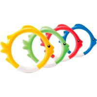 Juego acuático con 4 aros de colores y forma de pez, edad rec:+6 años INTEX