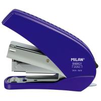 Grapadora compacta azul, botón de recarga y desgrapadora + 1000 grapas 24/6 MILAN