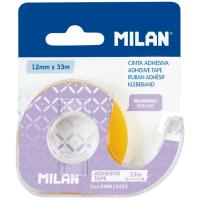 Cinta adhesiva tansparente con portarrollos lila MILAN, 12 mm x 33 m