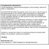 Vitamina D3 líquida 2500 UI SOLGAR, gotero 59 ml