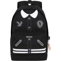 Mochila HS Fan 2.2 negra Varsity  Wednesday 6145 MIERCOLES, 44x31x18 cm