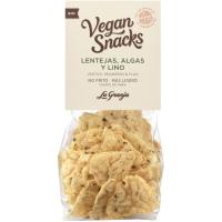 LA GRANJA dilista, alga eta lihozko snack beganoa, poltsa 40 g
