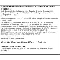 Ginkgo Biloba NATURTIERRA, bote 80 uds