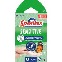 Guante latex Talla M SPONTEX, caja 10 uds