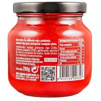 Salsa dulce pimiento rojo y jalapeño LA V. FABRICA, frasco 280 g