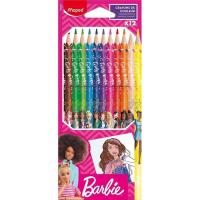 MAPED Barbie koloretako arkatzak, 12 kolore, sorta 12 ale
