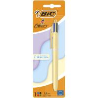 Bolígrafo de 4 colores, punta 1mm, colores exteriores ¿Cuál te llegará? Pastel BIC