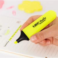 Marcador fluorescente, 4 colores neon, Marking Flat BIC, pack 4 uds