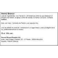 Vermut Blanco PETRONI, botella 75 cl