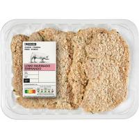 EROSKI txerri solomo xerra birrineztatua, erretilua gutxi gorabehera. 450 g
