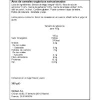 Cereales aros de desayuno 100% ecológicos TRIBOO, caja 300 g