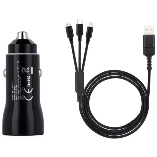 Cargador coche 6en1 18W USB NK-CA33012 NK