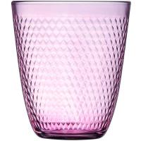 Vaso alto de vidrio labrado, rosa claro Pampille LUMINARC, 31 cl