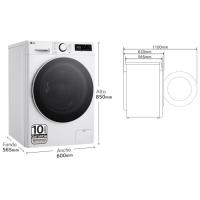 Lavadora de 10kg 1400rpm F4WR6010A0W LG