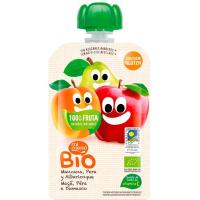 Manzana, pera y albaricoque bio BE PLUS, bolsita 100 g
