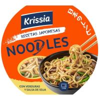 Noodles de verduras y soja KRISSIA, bowl 210 g
