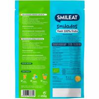 Smilado de pera y melocotón ecológico SMILEAT, pack 5x50 g