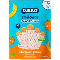 Smilado de albaricoque y plátano ecológico SMILEAT, pack 5x50 g