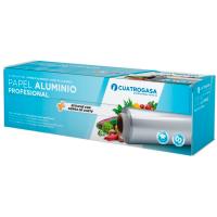 CUATROGASA aluminio paper profesionala, kutxa 200 m