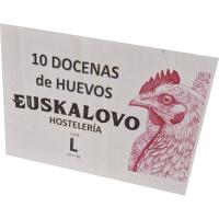 Huevo fresco L EUSKALOVO, caja 10 docenas