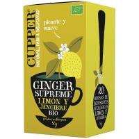 Infusión de limón y jengibre bio BIOGRAN, caja 20 uds