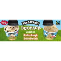 Helado Cookie Dough-Dulce de lish BEN&JERRY'S, pack 2x100 ml