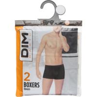 Bóxer de hombre sin costuras, algodón, negro/gris talla XL DIM BASIC, pack 2 uds