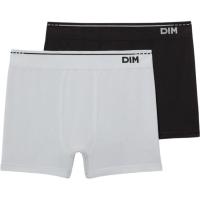 Bóxer de hombre sin costuras, algodón, negro/gris talla XL DIM BASIC, pack 2 uds