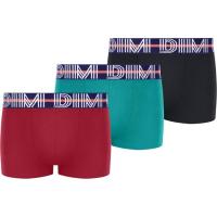 Bóxer infantil algodón elástico, rojo/verde talla 10 ECODIM, pack 3 uds