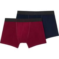 Bóxer de hombre cerrado de bambú, marino/granate talla L ABANDERADO, pack 2 uds