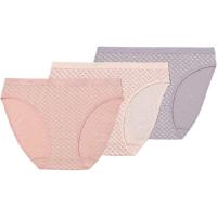 Braga de mujer, algodón elástico, azul/amarillo talla P DIM, pack 3 uds