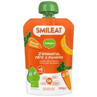 Pera, plátano y zanahoria bio SMILEAT, blolsita 100 g