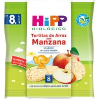 Tortitas de arroz y manzana bio HIPP, bolsa 30 g