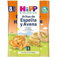 Aritos de espelta y avena bio HIPP, bolsa 30 g