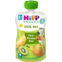 Kiwi, pera y plátano bio HIPP, bolsita 100 g