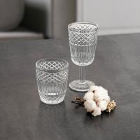 Vaso Medina, vidrio labrado transparente LA BOUCHEÉ, 30 cl