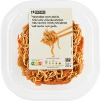 EROSKI oilasko yakisoba barazkiekin, terrina 250 g