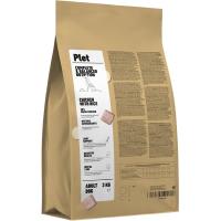 PLET txakur helduentzako oilasko eta arroz pentsua, zakua 3 kg