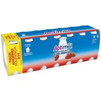 Actimel para beber de fresa  DANONE, pack 14x100 g