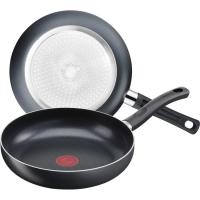 Sartén aluminio, apta para todo todo tipo de cocinas TEFAL, set Ø20  y 26 cm