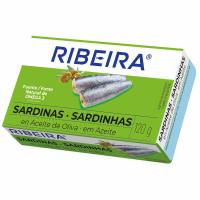 Sardinas en aceite de oliva RIBEIRA, lata 120 g