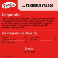 FROLIC txakur ertain helduentzako janaria txahalarekin, poltsa 2,6 kg